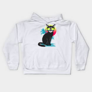 Cool Summer Cat Kids Hoodie